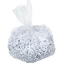 Sac poubelle pour destructeur de documents IQ Leitz, 40 L, polypropylène, 100 p., blanc, dans une boîte distributrice