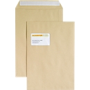 Sacs d'expédition, fenêtre, adhésif, 100 g/m², format C4, 250 pièces, natron brun