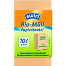 Sacs poubelle en papier bio Swirl®, 10 litres, L 200 x P 150 x H 280 mm, 10 p.