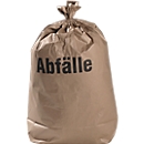 Sacs poubelle ou pour archives en papier, 120 litres, l. 700 x H 950 mm, étanches et écologiques,100 pièces