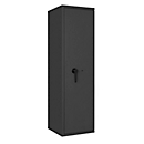 Safe Lyra 12, klasse 0 volgens EN 1143-1, 125 l, deur rechts draaiend, dubbelbaardsluiting, 3 etages, B 400 x D 420 x H 1400 mm, grafietgrijs RAL 7024
