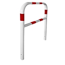 Safety barrier, for embedding in concrete, L 1000 mm, white/red