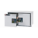 Safety cabinet type 30 asecos UB-S-30, 2 drawers, front light grey, W 1102 x D 574 x H 600 mm