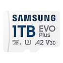 Samsung EVO Plus MB-MC1T0SA - Flash-Speicherkarte (microSDXC-an-SD-Adapter inbegriffen) - 1 TB - A2 / Video Class V30 / UHS-I U3 / Class10 - microSDXC UHS-I