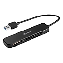 Sandberg - Kartenleser (SD, SDHC, SDXC, MS, MMC, TransFlash, microSD) - USB 3.0