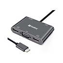 Sandberg USB-C Dock - Dockingstation - USB-C - VGA, HDMI