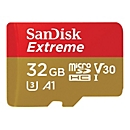 SanDisk Extreme - Flash-Speicherkarte (microSDHC/SD-Adapter inbegriffen) - 32 GB - A1 / Video Class V30 / UHS-I U3 - microSDHC UHS-I