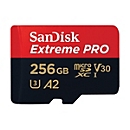 SanDisk Extreme Pro - Flash-Speicherkarte (microSDXC-an-SD-Adapter inbegriffen) - 256 GB - A2 / Video Class V30 / UHS-I U3 / Class10 - microSDXC UHS-I