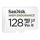 SanDisk High Endurance - Flash-Speicherkarte (microSDXC-an-SD-Adapter inbegriffen) - 128 GB - Video Class V30 / UHS-I U3 / Class10 - microSDXC UHS-I