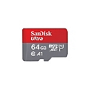 SanDisk Ultra - Flash-Speicherkarte (microSDXC-an-SD-Adapter inbegriffen) - 64 GB - A1 / UHS Class 1 / Class10 - microSDXC UHS-I