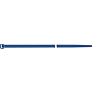 SapiSelco Colliers de serrage, L 280 x l 4,5 mm, polyamide 6.6 bleu, crantage intérieur, UL94 V2, charge de traction 220N, 100 pièces