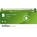 Satino Falthandtücher Comfort, 2-lagig, C-Falzung, L 320 x B 250 mm, 100 % Recycling-Papier, hochweiß, 3072 Blatt
