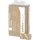 Satino Handtücher PureSoft – L 230 × B 240 mm – 2-lagig – V-Faltung – mit Prägung – beige – 4000 Blatt