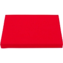 Schäfer Shop : coussin d'assise « Pure » pour couvercles à appui et couvercles à charnières de la série Economy, 400 x 300 mm, mousse, rouge