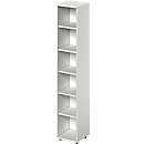 Schäfer Shop Étagère Genius TETRIS WOOD, 6 HC, hauteur avec patins, L 400 mm, gris clair