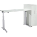 Schäfer Shop  Genius 2-delige kantoormeubelset ERGOSTYLE bureau, 2-traps elektrische hoogteverstelling, C-voet, B 1800 x D 800 x H 645-1305 mm 