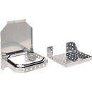 Schäfer Shop Genius Abfallsammler für FS Putzmittelschränke, Stahlblech weißaluminium RAL 9006, B 910 x T 490 x H 80 mm