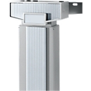 Schäfer Shop Genius Accentlijsten PLANOVA ERGOSTYLE, voor bureautafel, tweetraps verstelbaar, 2 stuks, zilver