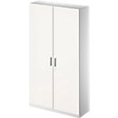 Schäfer Shop  Genius Archief-/garderobekast TETRIS SOLID, b 1200 mm, 5 ordnerhoogten, afsluitbaar, wit/blank aluminium