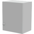 Schäfer Shop Genius Armario superior TETRIS WALL, 2 alturas de archivo, bisagra de puerta a la derecha, An 600 x P 440 x Al 740 mm, gris luminoso