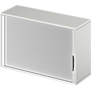 Schäfer Shop Genius Armoire à rideau d'extension TETRIS WOOD, 2 HC, l. 1200, gris clair