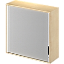 Schäfer Shop Genius Aufsatz-Querrolladenschrank TETRIS WOOD, 3 OH, B 1200 x T 421 x H 1110 mm, Ahorn-Dekor