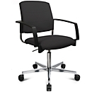 Schäfer Shop Genius Besucherstuhl SSI Proline Visit P3+, gepolsterte Rückenlehne, Universalrollen, schwarz