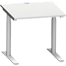 Schäfer Shop Genius Bureau MODENA FLEX, 800 x 800 mm, gris clair