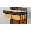 Schäfer Shop Genius Châssis à ouverture intégrale TETRIS SOLID, sur rails télescopiques, l. 800 mm, pour dossiers suspendus, 1 p., noir