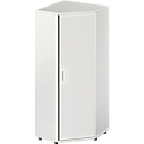 Schäfer Shop Genius Eckschrank TETRIS WOOD, 5 OH, B 800 x H 1910 mm, Höhe inkl. Gleiter, lichtgrau