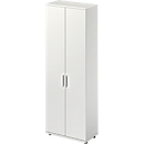 Schäfer Shop Genius Flügeltürenschrank TETRIS WOOD, 6 OH, Höhe inkl. Gleiter, B 800 mm, lichtgrau 