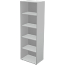 Schäfer Shop Genius Librería TETRIS WALL, 5 HC, An. 600 x Pr. 420 x Al. 1880 mm, gris claro