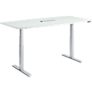 Schäfer Shop  Genius MODENA FLEX vergadertafel, elektrisch in hoogte verstelbaar, bootvorm, T-poot, B 2000 mm 