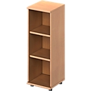 Schäfer Shop Genius Open opzetkast TETRIS WOOD - B 400 x D 421 x H 1160 mm - 3 OH - met glijders -beuken decor