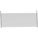 Schäfer Shop Genius panel lateral trasero, para escritorio W 1200 mm, H 466 mm, aluminio blanco