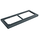 Schäfer Shop Genius steel base TETRIS WOOD, for shelves/cabinets W 800 mm, anthracite