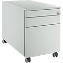 Schäfer Shop  Genius Verrijdbaar ladeblok 126, met greepuitsparing B 435 x H 577 mm, lichtgrijs/lichtgrijs/lichtgrijs 