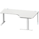 Schäfer Shop Genius Winkelschreibtisch MODENA FLEX 90°, C-Fuß-Rechteckrohr, B 2000 mm, Ansatz rechts,