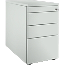Schäfer Shop Genius zuil 1336, met greepgleuf, B 435 x H 717 mm, lichtgrijs/lichtgrijs/lichtgrijs