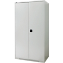 Schäfer Shop Genius zware werkkast FS, plaatstaal, B 1055 x D 620 x H 1950 mm, 5 OH, lichtgrijs, tot 1000 kg