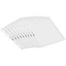 SCHÄFER SHOP Prospekthüllen SET, DIN A4, oben offen, 0,06 mm, glatt, klar