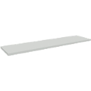Schäfer Shop Pure Ablegeboden für manuell höhenverstellbare Arbeitstische AST31, Spanplatte, Stärke 25 mm, bis 30 kg, B 1490 x T 365 x H 55 mm, lichtgrau