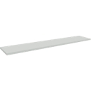 Schäfer Shop Pure Ablegeboden für manuell höhenverstellbare Arbeitstische AST31, Spanplatte, Stärke 25 mm, bis 30 kg, B 1990 x T 365 x H 55 mm, lichtgrau