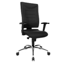 Schäfer Shop Pure Chaise de bureau SSI PROLINE P2, mécanisme synchrone, sans accoudoirs, soutien lombaire, genouillère, noir