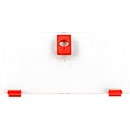 Schäfer Shop Pure Cover haut pour la série Eurobox Economy 400 x 300 avec façade ouverte, en plastique, rouge