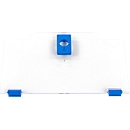 Schäfer Shop Pure Cover hoog voor Eurobox-serie Economy 400 x 300 met open voorkant, kunststof, blauw