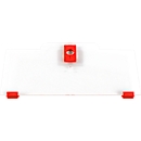 Schäfer Shop Pure Cover niedrig für Eurobox Serie Economy 600 x 400 mit offener Front, Kunststoff, rot