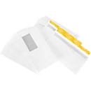 Schäfer Shop Pure Enveloppes blanches , 110 x 220 mm (DL), avec fenêtre à gauche, avec bande adhésive, 250 pièces