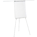 Schäfer Shop Pure Flipchart F2100SSI, Hochformat, höhenverstellbar, magnethaftend, 2 Seitenarme, Ablageschale, Dreibeinstativ, B 880 x T 880 x H 1200-1880 mm