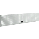 Schäfer Shop Pure geperforeerd paneel voor AST31 tafelblad, tot 150 kg, B 2000 x H 380 mm, staal, lichtgrijs